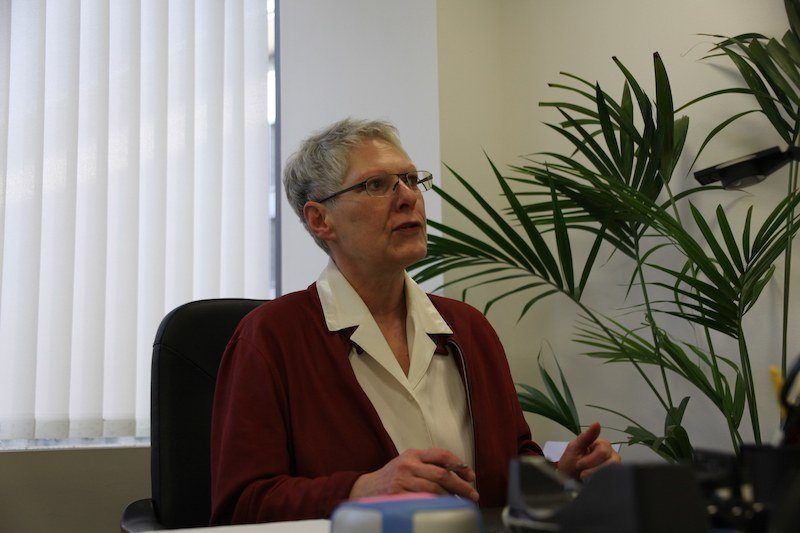 Susanne Richter in ihrem Büro