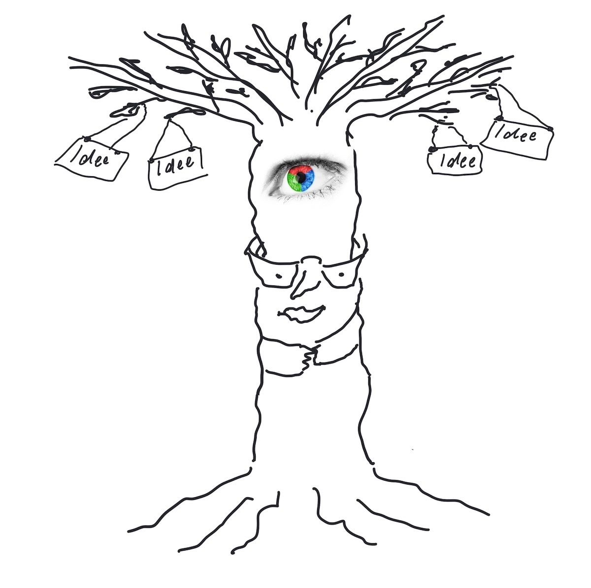 Zeichnung: Baum als Metapher für neue Ideen