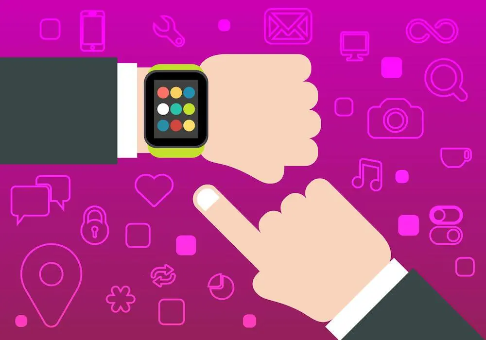 Keine Zeit-free-smart-watch-vector-komprimiert Bild: Uhr am Handgelenk