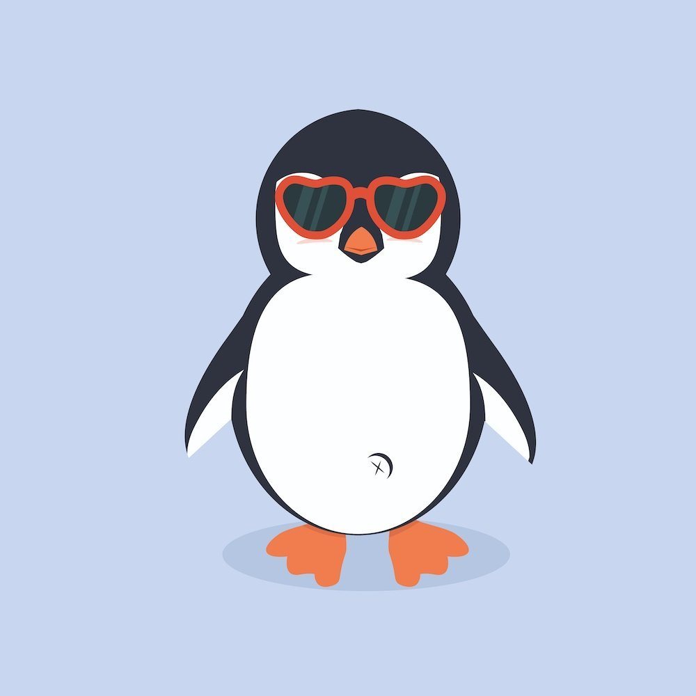 Bild: Pinguin mit einer Brille